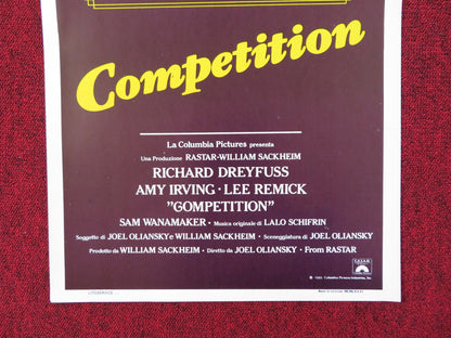 THE COMPETITION ITALIAN LOCANDINA POSTER RICHARD DREYFUSS AMY IRVING 1981