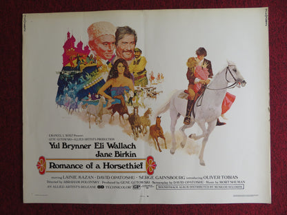 ROMANCE OF A HORSETHIEF US HALF SHEET (22"x 28") POSTER YUL BRYNNER 1971