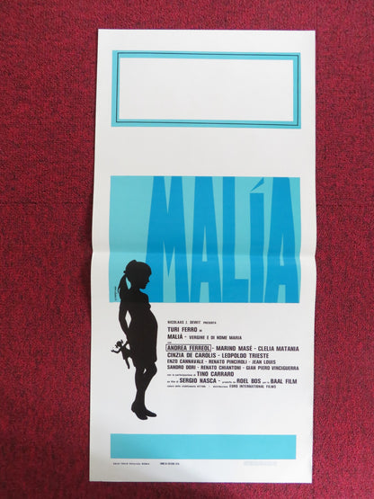 MALIA - VERGINE E DI NOME MARIA ITALIAN LOCANDINA POSTER TURI FERRO 1976