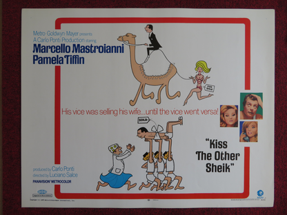 KISS THE OTHER SHEIK US HALF SHEET (22"x 28") POSTER MARCELLO MASTROIANNI 1968