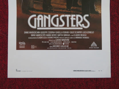 GANGSTERS - A ITALIAN LOCANDINA POSTER ENNIO FANTASTICHINI 1992