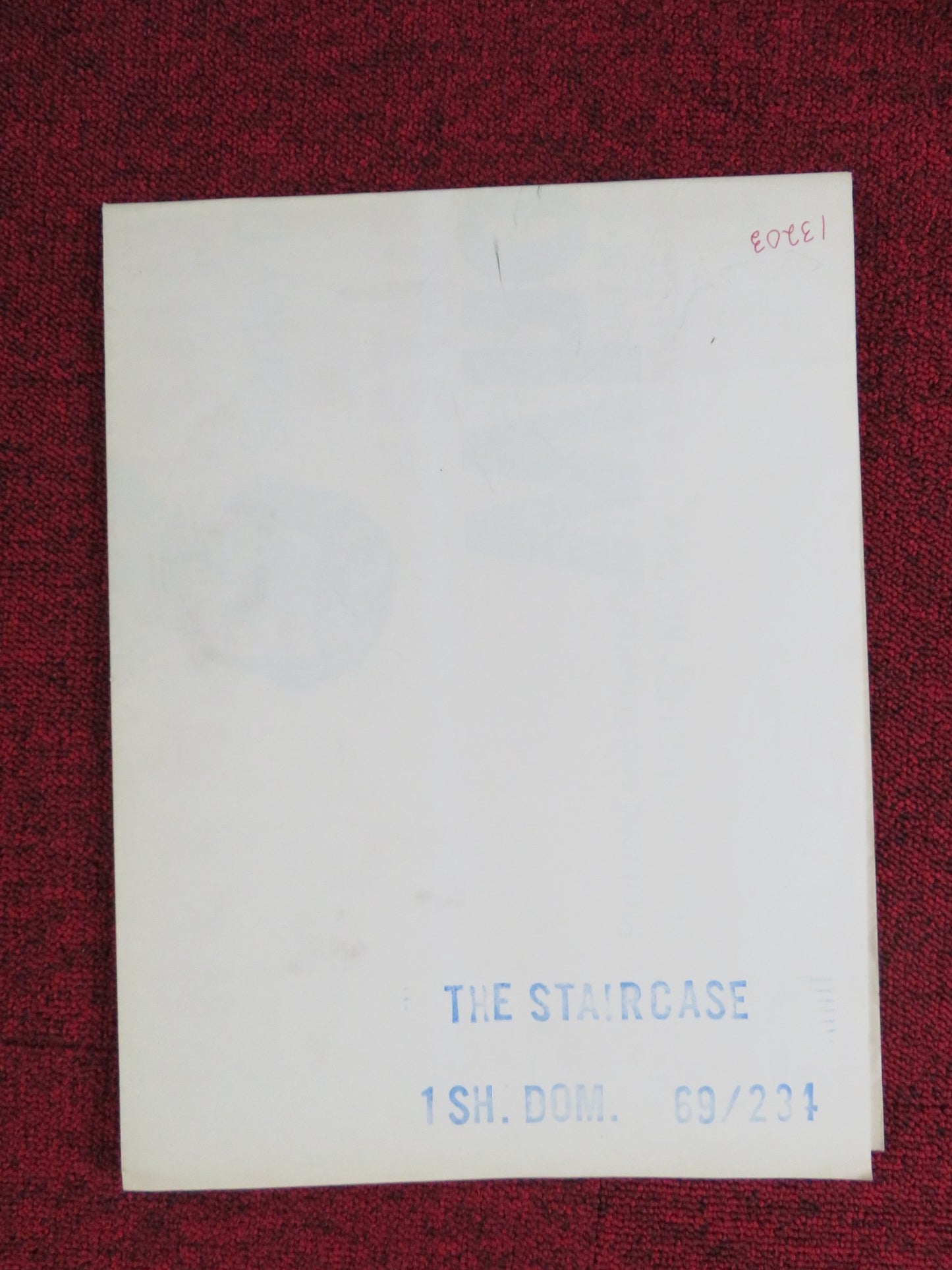 STAIRCASE- B FOLDED US ONE SHEET POSTER REX HARRISON RICHARD BURTON 1969