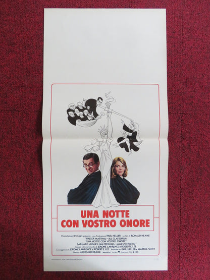 FIRST MONDAY IN OCTOBER ITALIAN LOCANDINA POSTER WALTER MATTHAU 1982