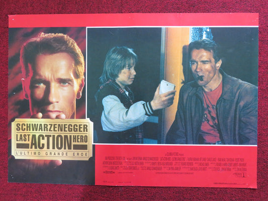 LAST ACTION HERO ITALIAN FOTOBUSTA POSTER SCHWARZENEGGER 1993