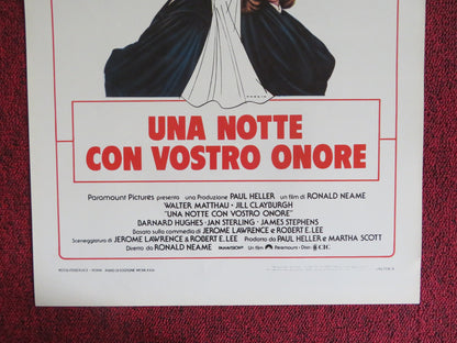 FIRST MONDAY IN OCTOBER ITALIAN LOCANDINA POSTER WALTER MATTHAU 1982