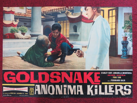 GOLDSNAKE ANONIMA KILLERS ITALIAN FOTOBUSTA POSTER STELIO CANDELLI 1966