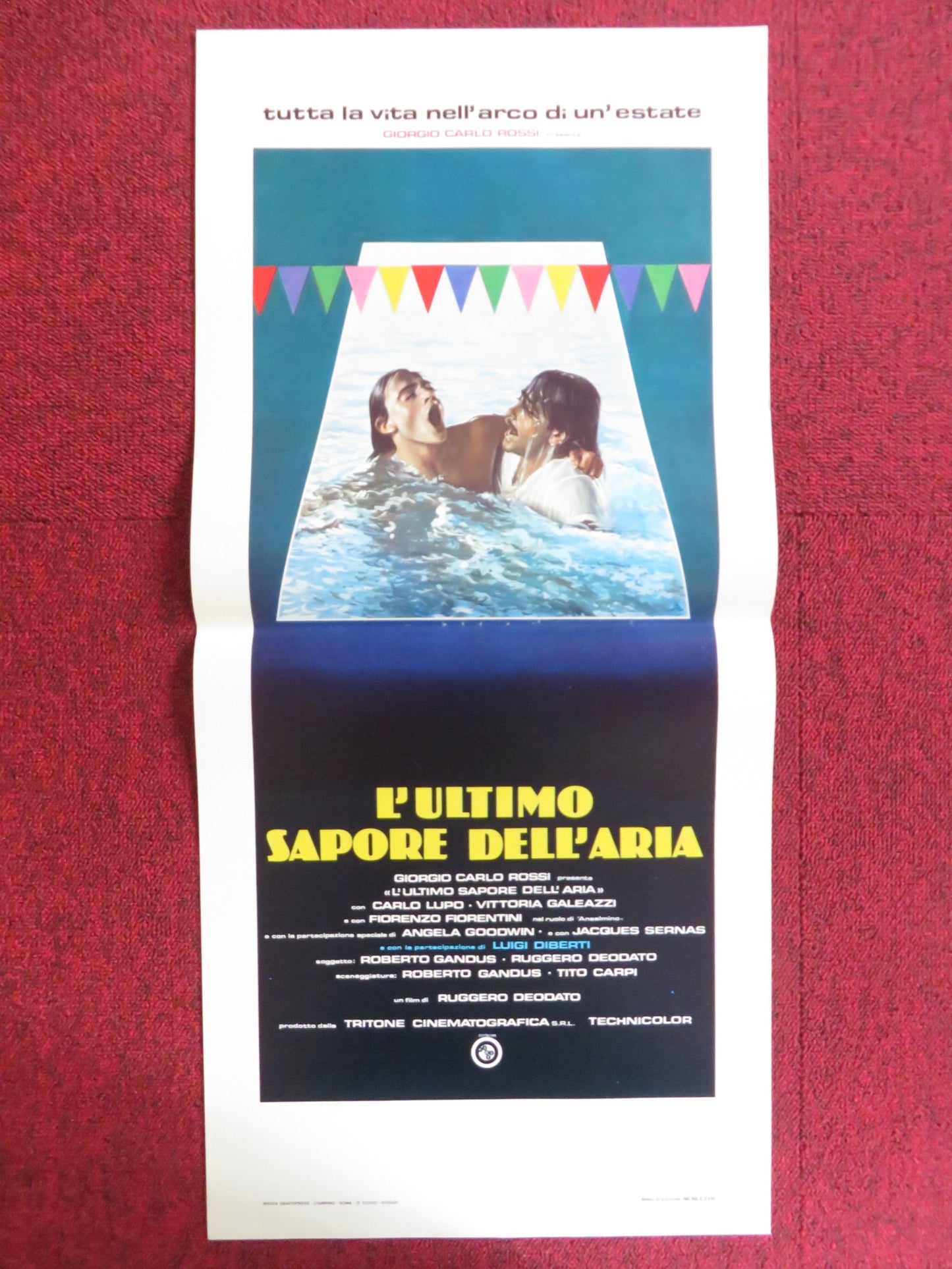 LAST FEELINGS ITALIAN LOCANDINA POSTER CARLO LUPO VITTORIA GALEAZZI 1983