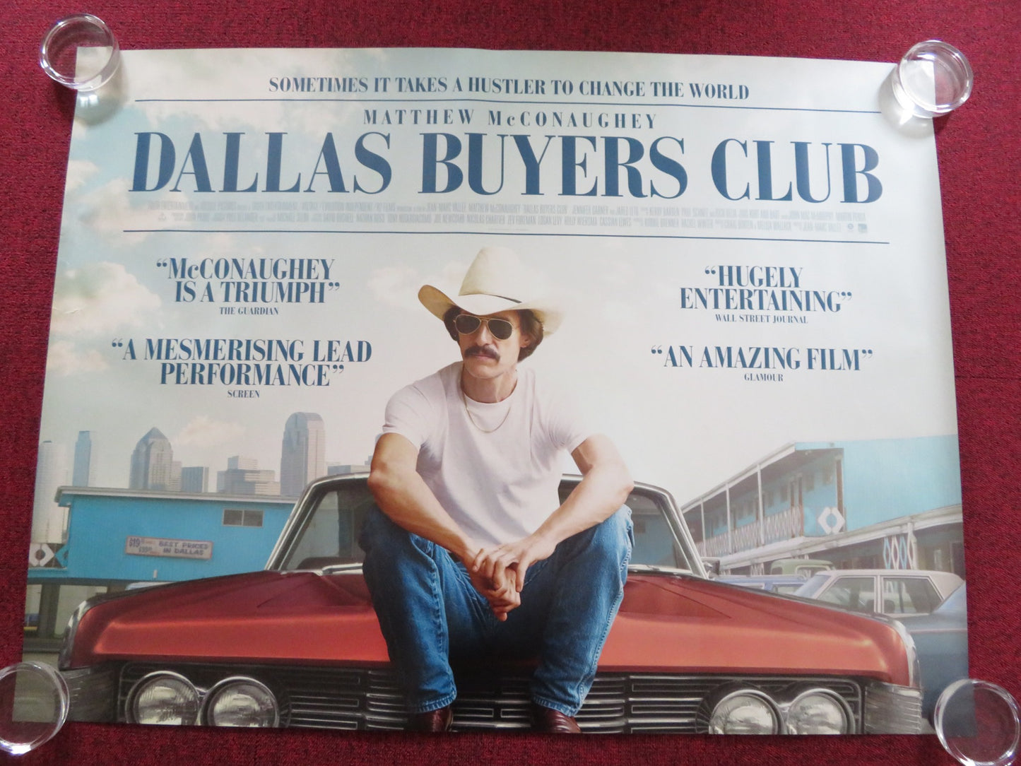 DALLAS BUYERS CLUB UK QUAD (30"x 40") ROLLED POSTER MATTHEW MCCONAUGHEY 2013