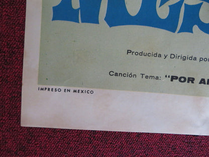 MI MESERA FOLDED MEXICAN POSTER JULIO ALEMAN FLOR PROCUNA 1973