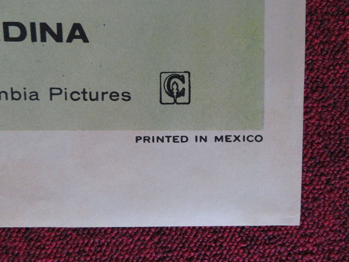 MI MESERA FOLDED MEXICAN POSTER JULIO ALEMAN FLOR PROCUNA 1973