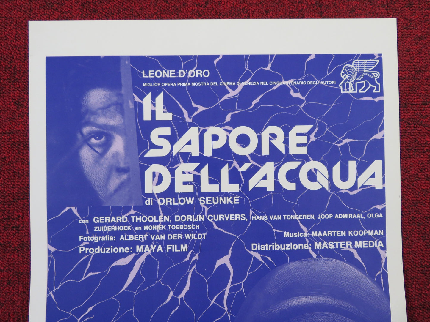 IL SAPORE DELL'ACQUA ITALIAN LOCANDINA POSTER GERARD THOOLEN DORIJN CURVERS 1984