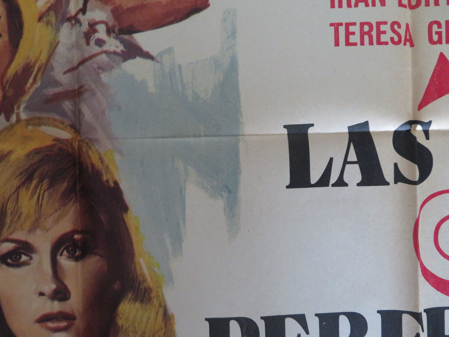 LAS 3 PERFECTAS CASADAS FOLDED MEXICAN POSTER MAURICIO GARCES SABY KAMALICH 1973