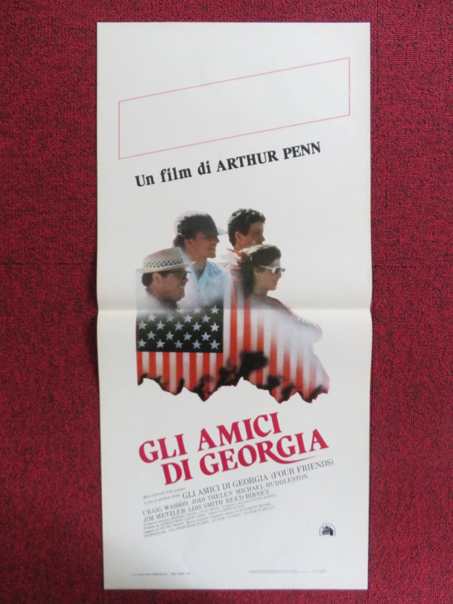 FOUR FRIENDS ITALIAN LOCANDINA POSTER CRAIG WASSON JODI THELEN 1982