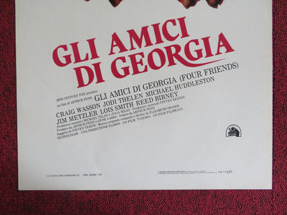 FOUR FRIENDS ITALIAN LOCANDINA POSTER CRAIG WASSON JODI THELEN 1982