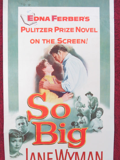 SO BIG US INSERT (14"x 36") POSTER JANE WYMAN STERLIN HAYDEN 1953