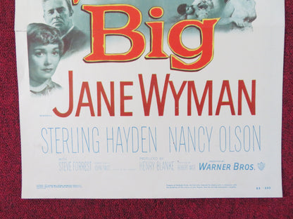 SO BIG US INSERT (14"x 36") POSTER JANE WYMAN STERLIN HAYDEN 1953