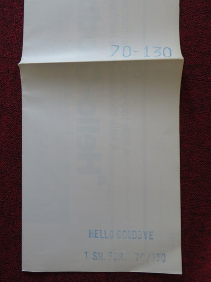 HELLO GOODBYE FOLDED US ONE SHEET POSTER MICHAEL CRAWFORD CURT JURGENS  1970