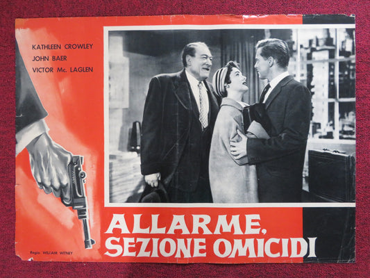 CITY OF SHADOWS ITALIAN FOTOBUSTA POSTER KATHLEEN CROWLEY 1955