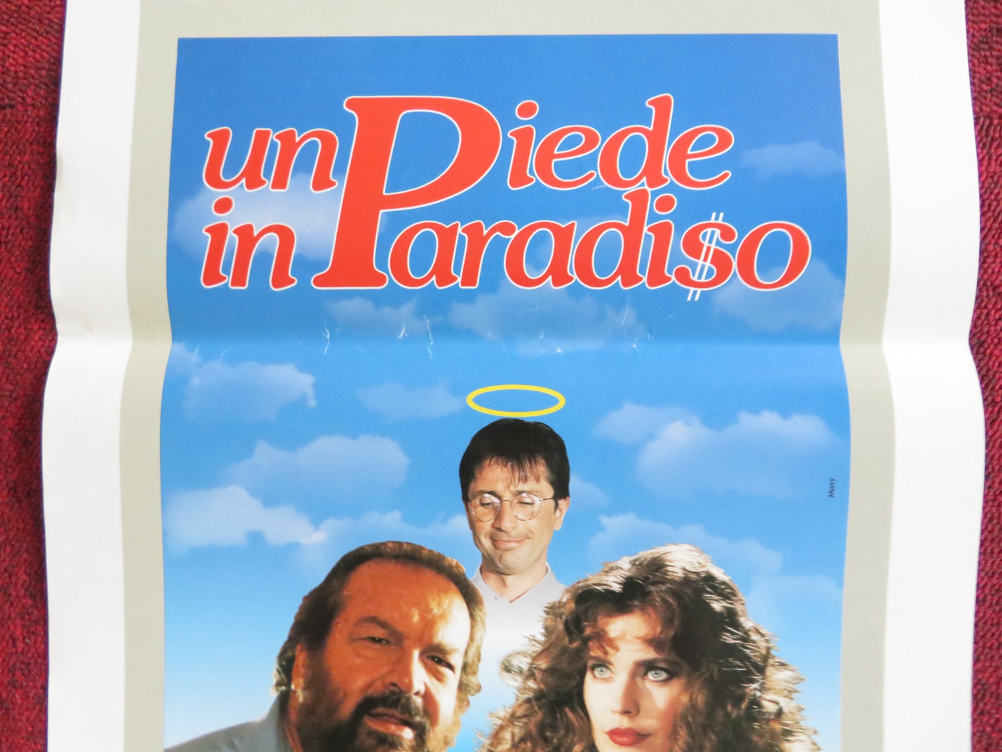 UN PIEDE IN PARADISO ITALIAN LOCANDINA POSTER BUD SPENCER CAROL ALT 1991