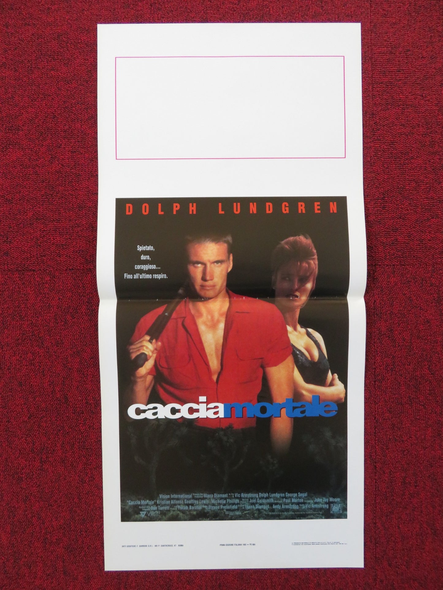 JOSHUA TREE ITALIAN LOCANDINA POSTER DOLPH LUNDGREN GEORGE SEGAL 1993