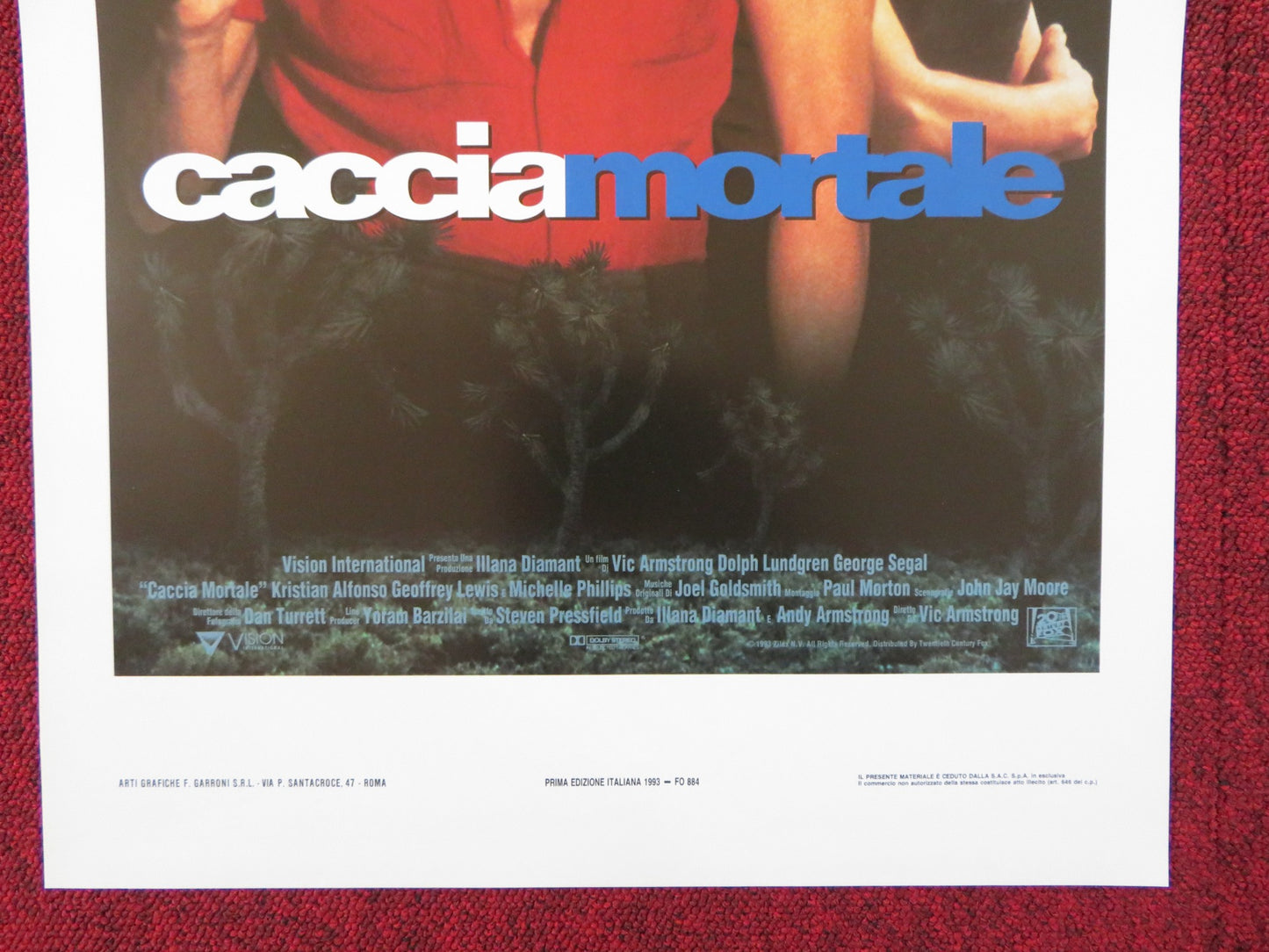 JOSHUA TREE ITALIAN LOCANDINA POSTER DOLPH LUNDGREN GEORGE SEGAL 1993