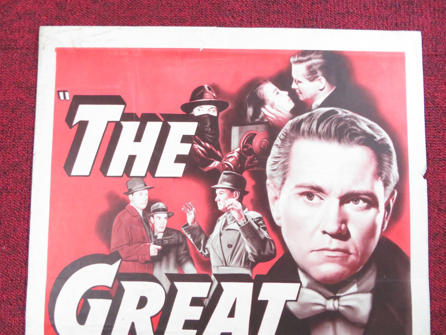 THE GREAT JEWEL ROBBER US INSERT (14"x 36") POSTER DAVID BRIAN MARJORIE 1950