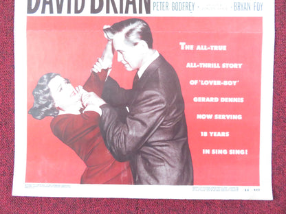 THE GREAT JEWEL ROBBER US INSERT (14"x 36") POSTER DAVID BRIAN MARJORIE 1950