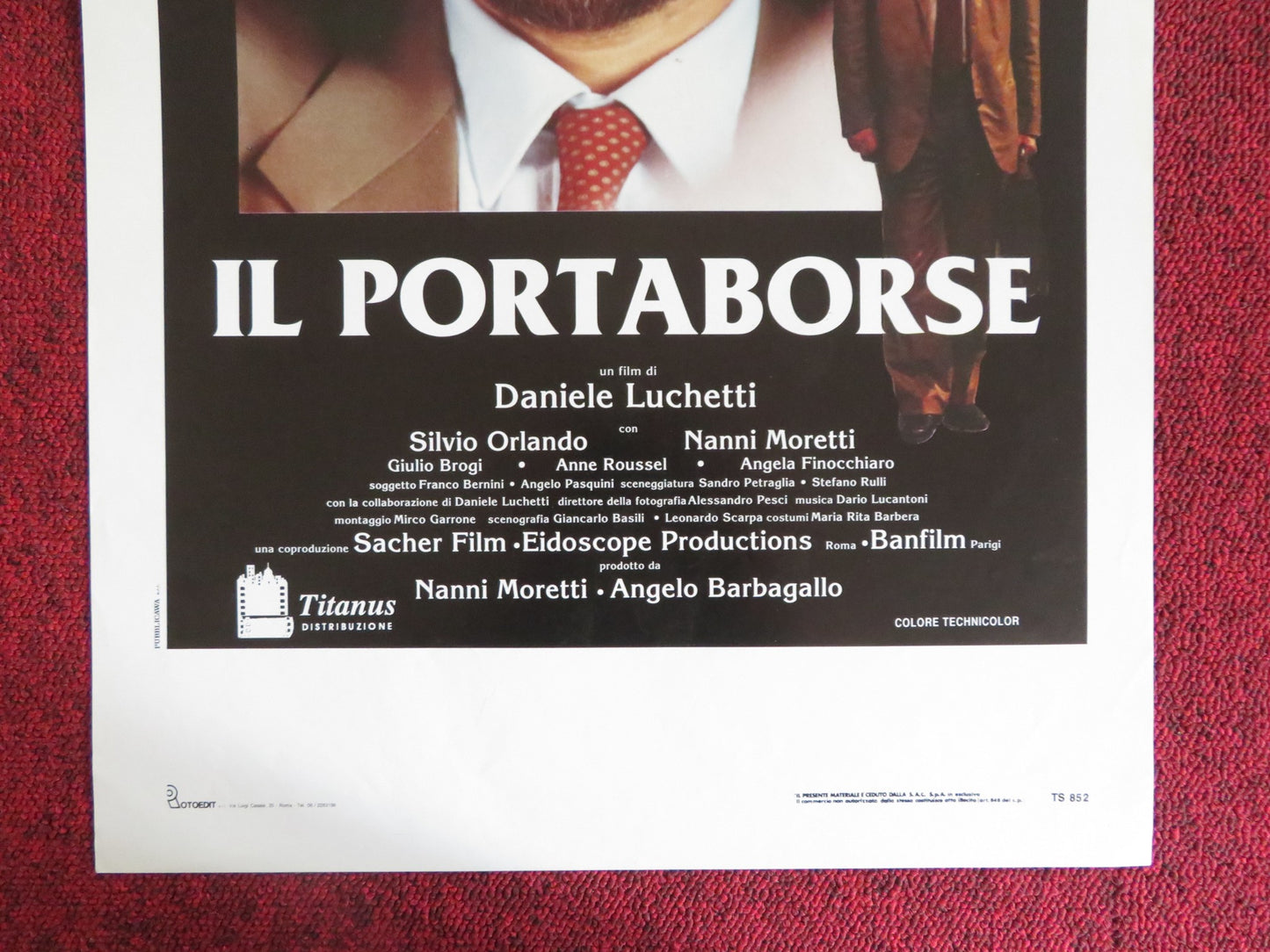 THE YES MAN ITALIAN LOCANDINA POSTER SILVIO ORLANDO NANNI MORETTI 1991