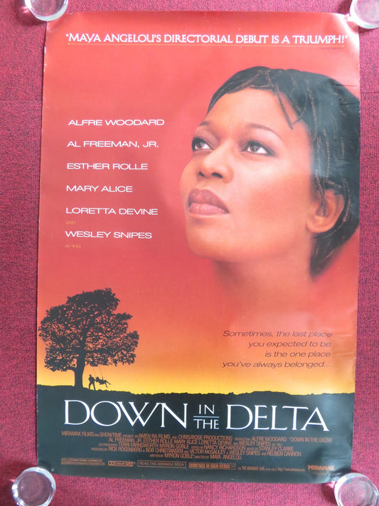 DOWN IN THE DELTA US ONE SHEET ROLLED POSTER ALFRE WOODARD AL FREEMAN JR. 1998