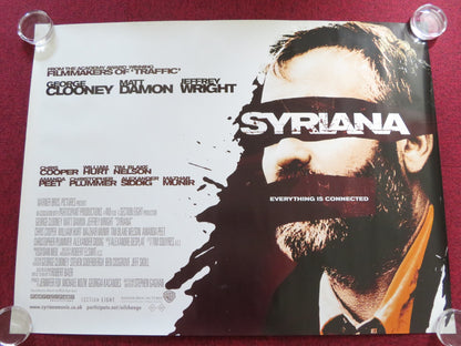 SYRIANA UK QUAD (30"x 40") ROLLED POSTER GEORGE CLOONEY CHRISTOPHER PLUMMER 2005