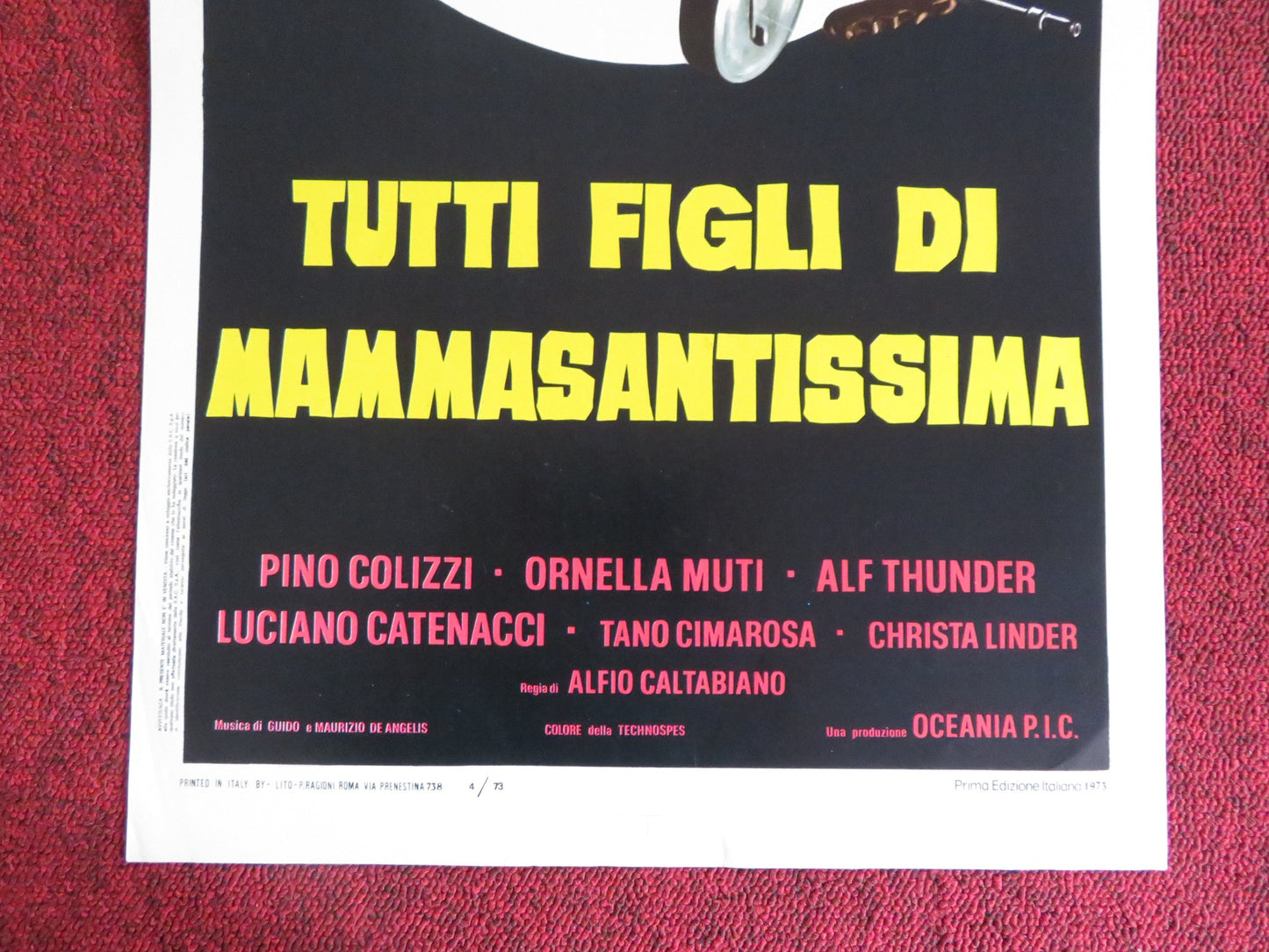 ITALIAN GRAFFITI ITALIAN LOCANDINA POSTER PINO COLIZZI ORNELLA MUTI 1973