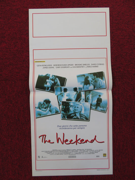 THE WEEKEND ITALIAN LOCANDINA POSTER GENA ROWLANDS BROOKE SHIELDS 1999