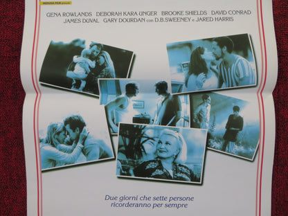 THE WEEKEND ITALIAN LOCANDINA POSTER GENA ROWLANDS BROOKE SHIELDS 1999