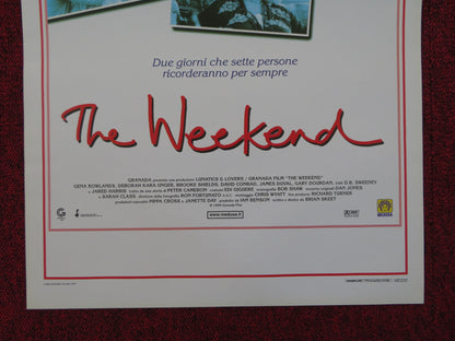 THE WEEKEND ITALIAN LOCANDINA POSTER GENA ROWLANDS BROOKE SHIELDS 1999