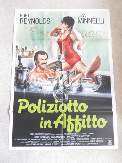 RENT-A-COP ITALIAN 2 FOGLIO POSTER BURT REYNOLDS LIZA MINNELLI 1987