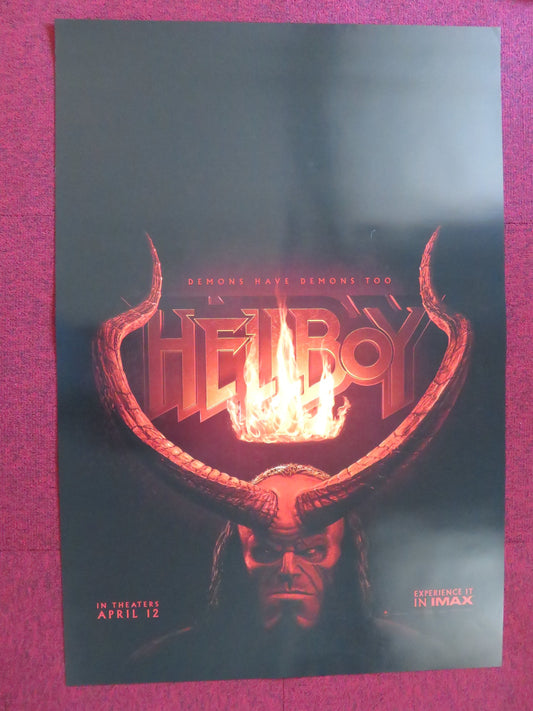 HELLBOY US ONE SHEET ROLLED POSTER MARK STANLEY  BRIAN GLEESON 2019