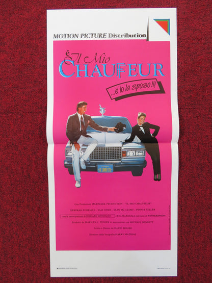 E IL MIO CHAFFEUR... E IO LA SPOSO ITALIAN LOCANDINA POSTER DEBORAH FOREMAN 1987