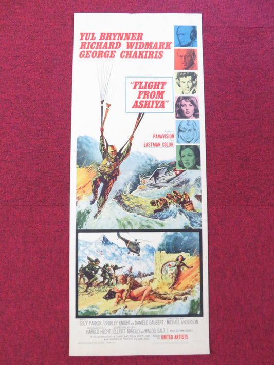 FLIGHT FROM ASHIYA US INSERT (14"x 36") POSTER YUL BRYNNER RICHARD WIDMARK 1964