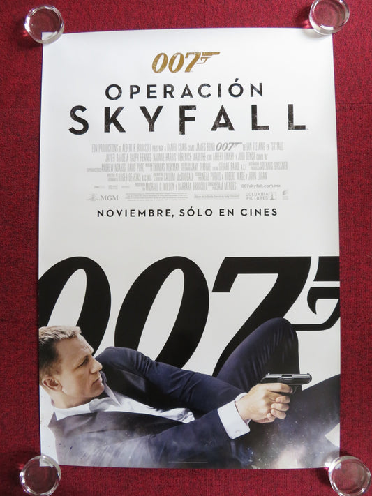 SKYFALL SPANISH ONE SHEET ROLLED POSTER DANIEL CRAIG JUDI DENCH 2012