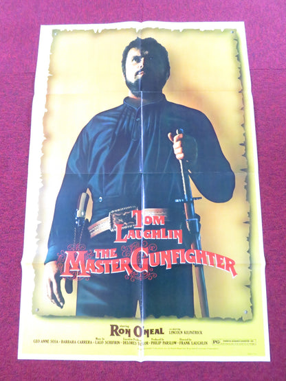 THE MASTER GUNFIGHTER FOLDED US ONE SHEET POSTER TOM LAUGHLIN RON O'NEAL 1975