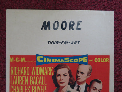 THE COBWEB WINDOW CARD (14"x 22") POSTER RICHARD WIDMARK LAUREN BACALL 1955