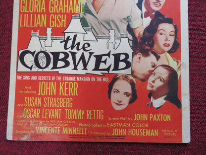 THE COBWEB WINDOW CARD (14"x 22") POSTER RICHARD WIDMARK LAUREN BACALL 1955