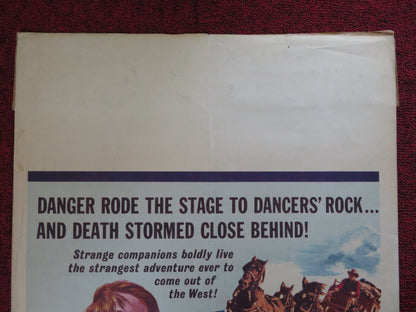 STAGECOACH TO DANCERS' ROCK WINDOW CARD (14"x 22") POSTER WARREN S. MARTIN 1962