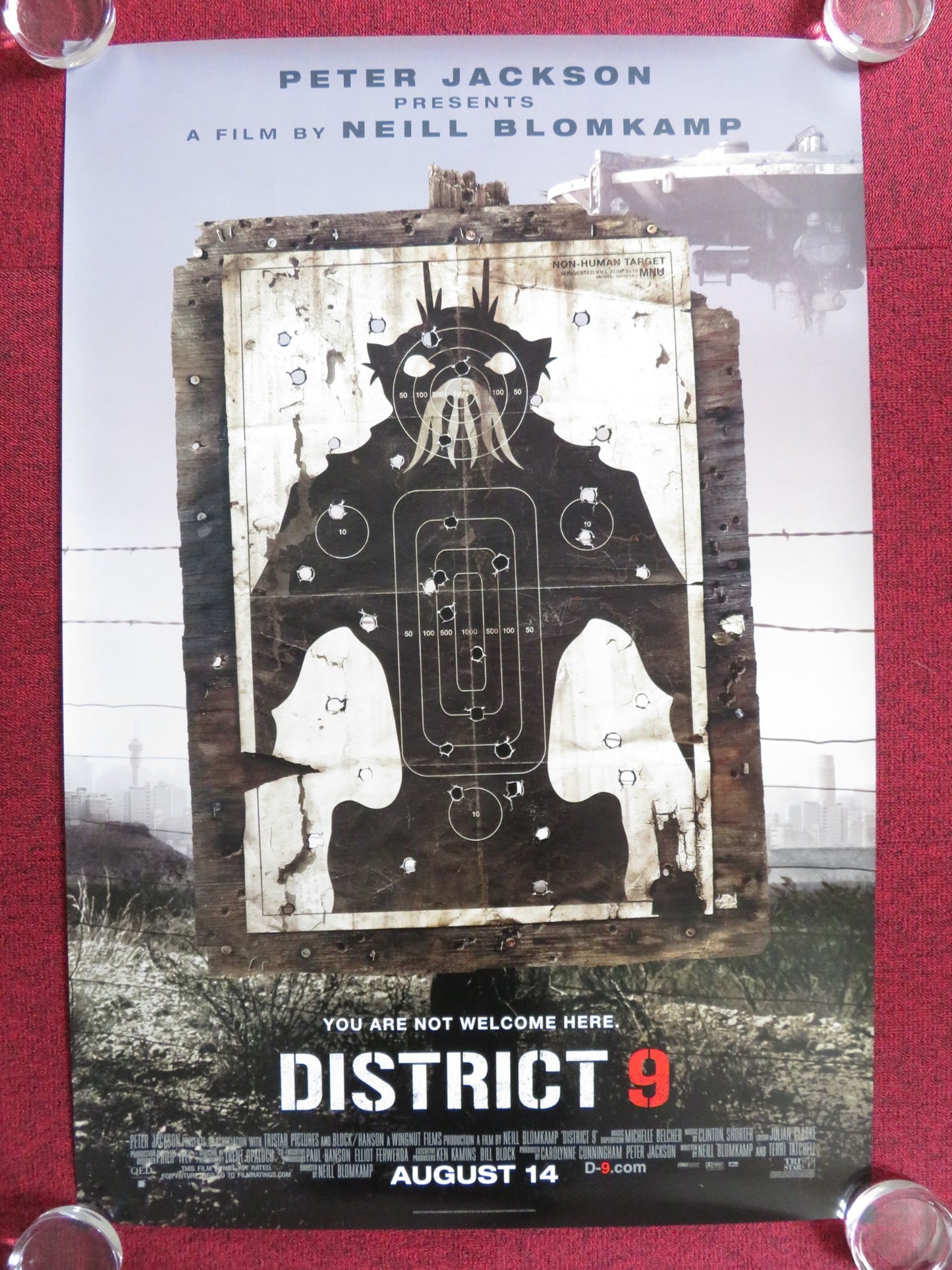 DISTRICT 9 US ONE SHEET ROLLED POSTER SHARLTO COPLEY JASON COPE 2009