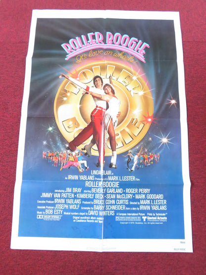 ROLLER BOOGIE FOLDED US ONE SHEET POSTER LINDA BLAIR JIM BRAY 1979