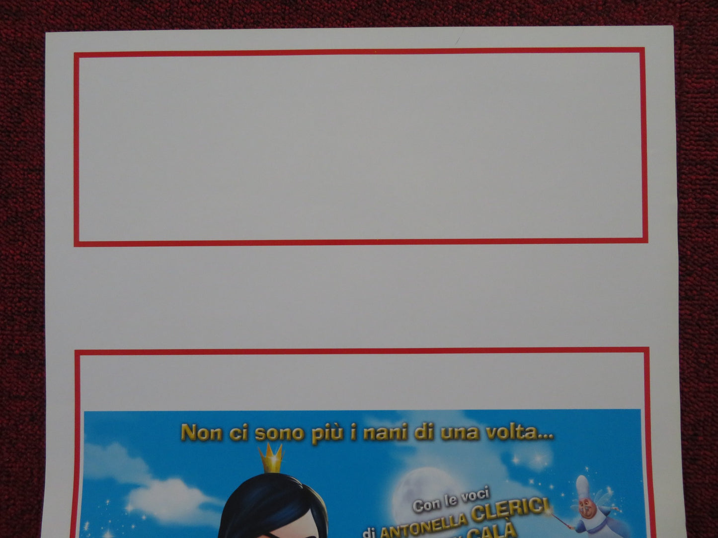 HAPPILY N'EVER AFTER 2: SNOW WHITE ITALIAN LOCANDINA POSTER G. K.  BOWES 2009