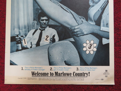 MARLOWE WINDOW CARD (14"x 22") POSTER JAMES GARNER GAYLE HUNNICUTT 1969