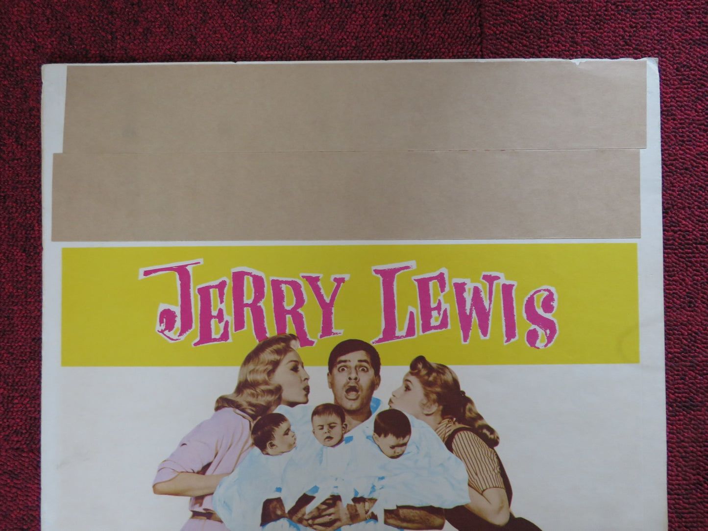 ROCK-A-BYE BABY WINDOW CARD (14"x 22") POSTER JERRY LEWIS 1958