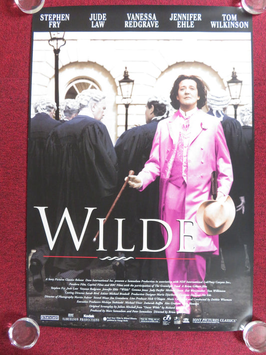 WILDE US ONE SHEET ROLLED POSTER STEPHEN FRY JUDE LAW 1997