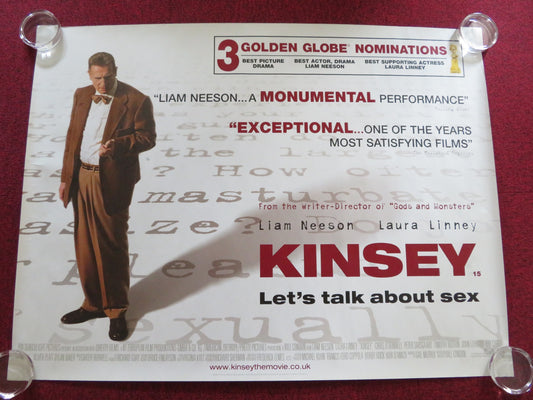 KINSEY UK QUAD ROLLED POSTER LIAM NEESON LAURA LINNEY 2004